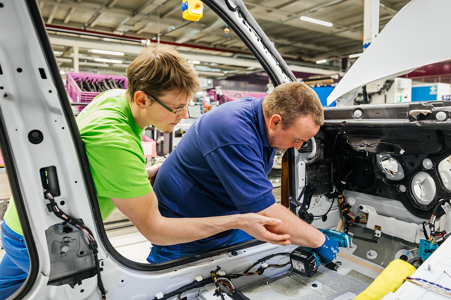 Franz Mätzold Franz Mätzold bei einer Bewegungsschulung im Leipziger BMW-Werk